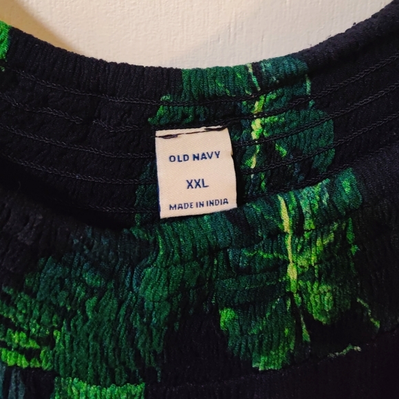 DONATED! Old navy tropical print boho top - Picture 3 of 7